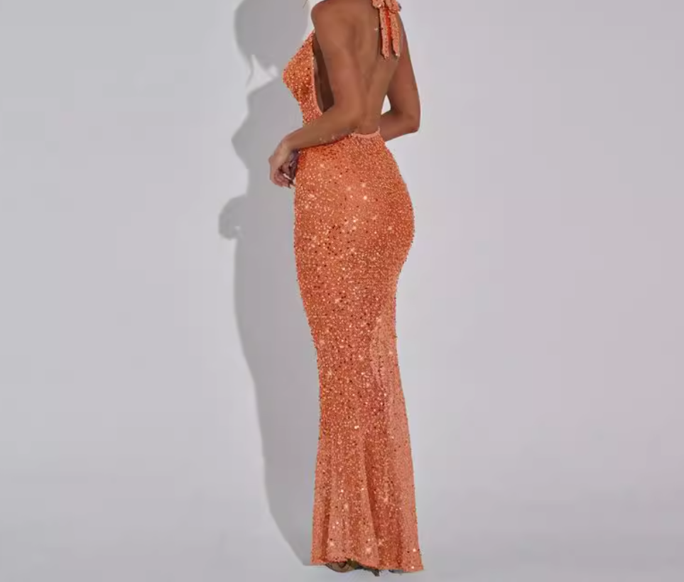 ABITO PAILLETTES (arancio)
