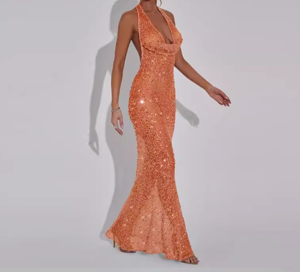 ABITO PAILLETTES (arancio)