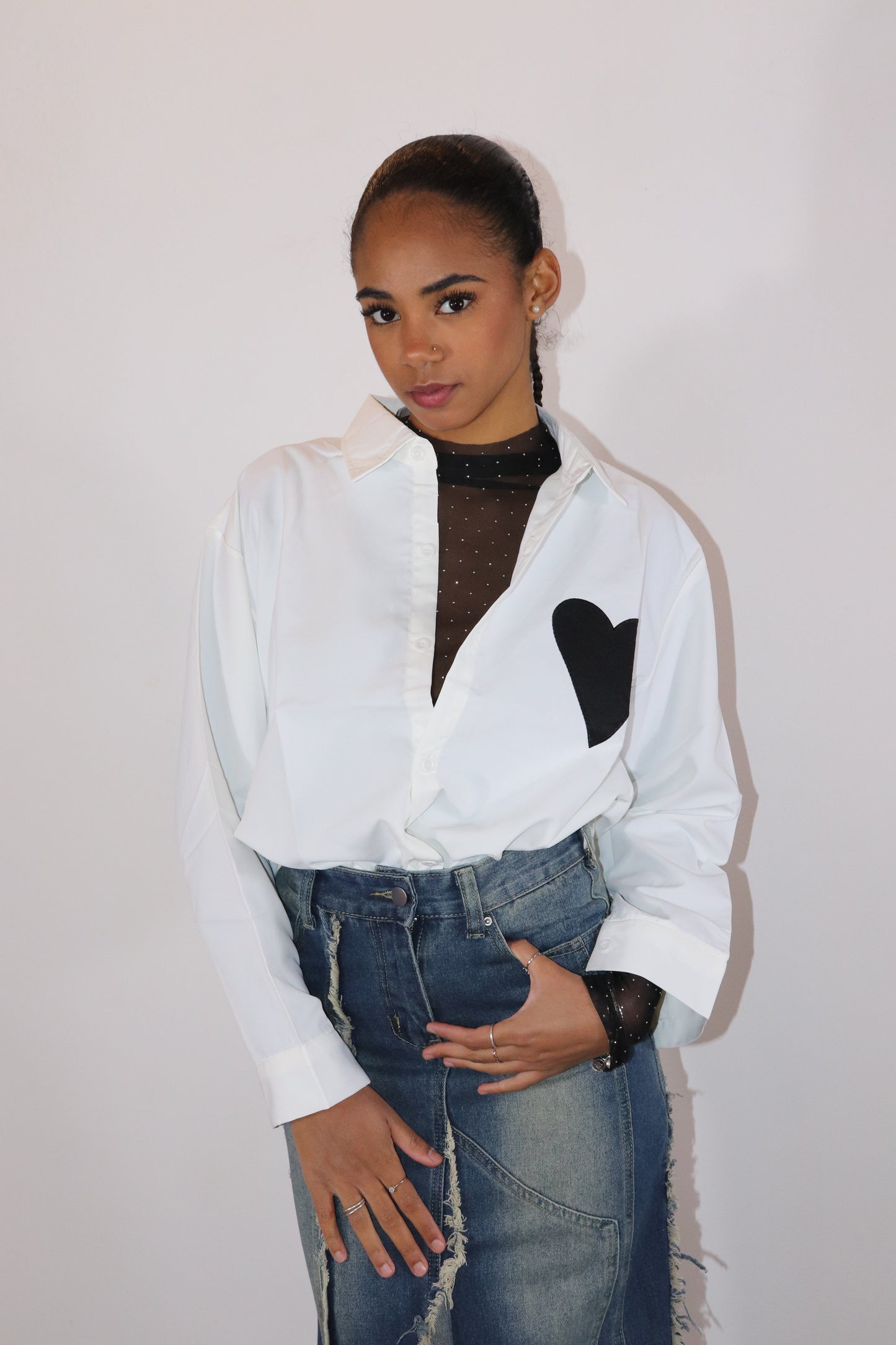 CAMICIA CUORE (bianco)