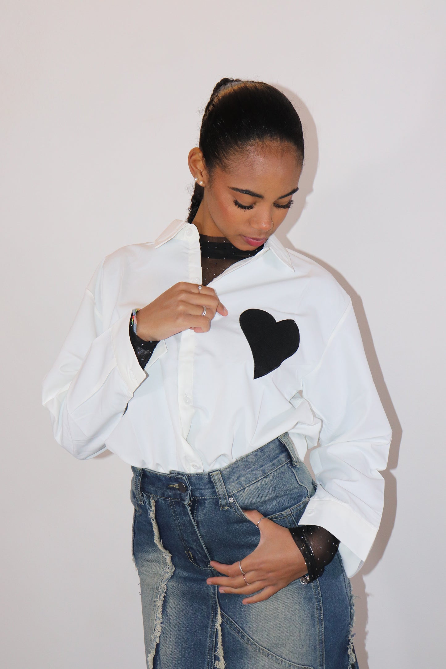 CAMICIA CUORE (bianco)