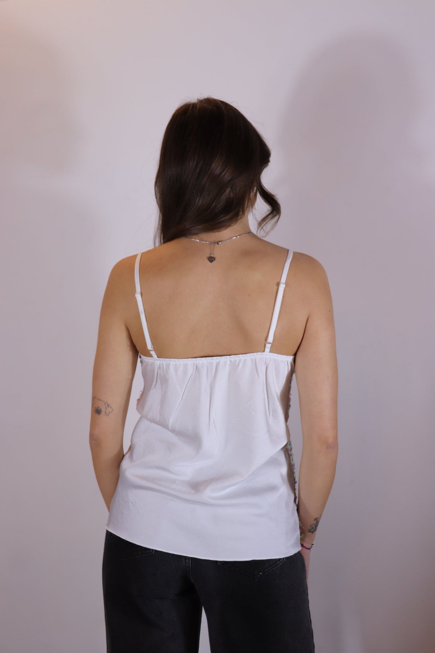 TOP PAILLETTES (azzurro)