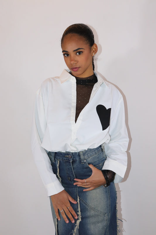 CAMICIA CUORE (bianco)