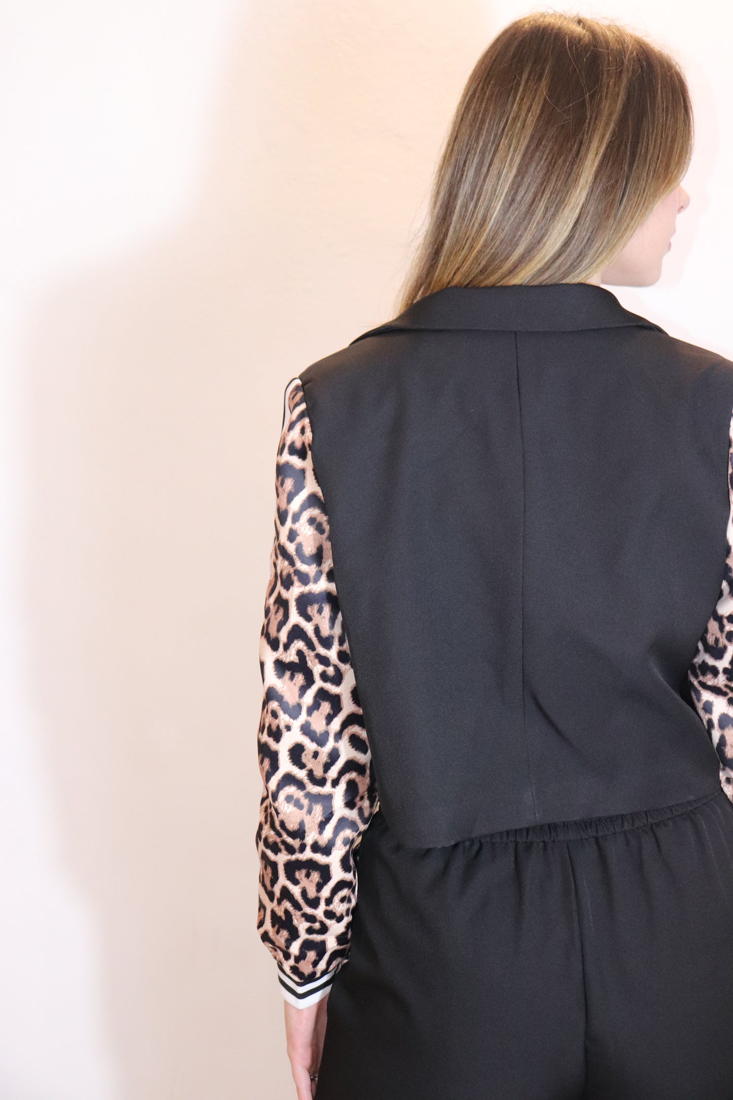 COMPLETO GIACCA PANTALONE ANIMALIER