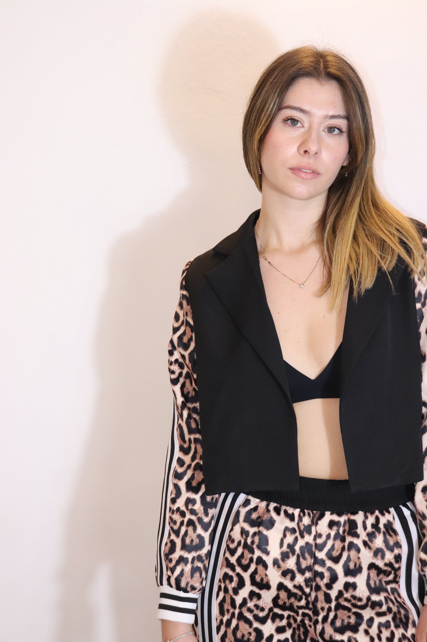 COMPLETO GIACCA PANTALONE ANIMALIER