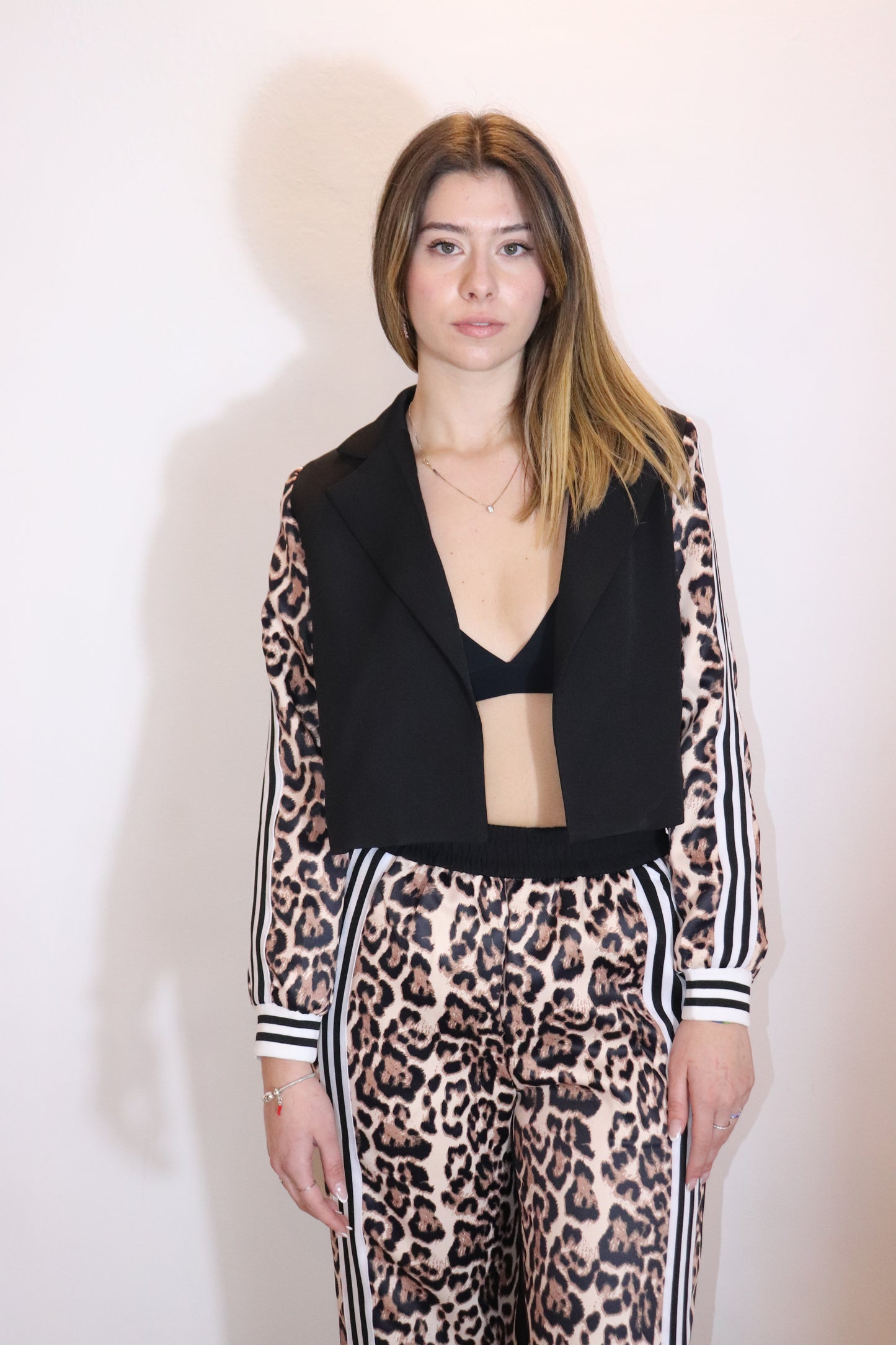 COMPLETO GIACCA PANTALONE ANIMALIER