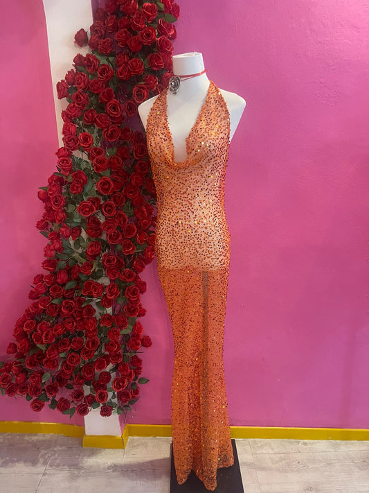 ABITO PAILLETTES (arancio)